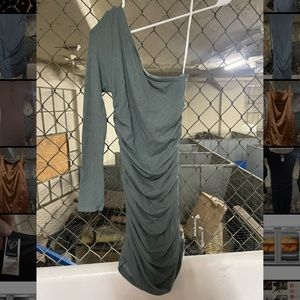 White Fox One Shoulder Dress